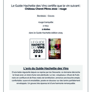 Coup de cœur Guide Hachette 2025